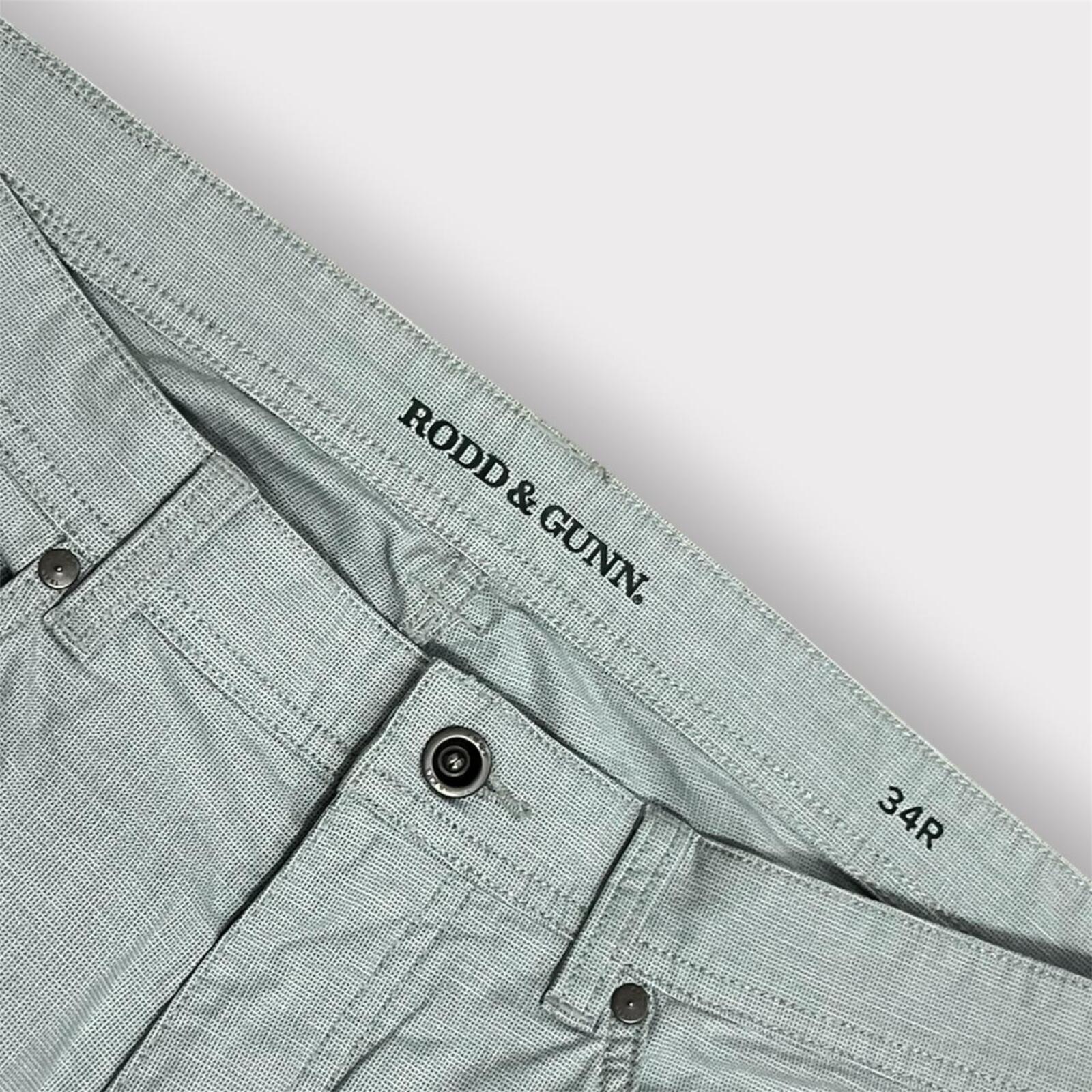 Rodd & Gunn Men’s Straight Fit GUNN Jeans Trousers “Dove” Light Blue / Grey ish Regular Leg 34R
