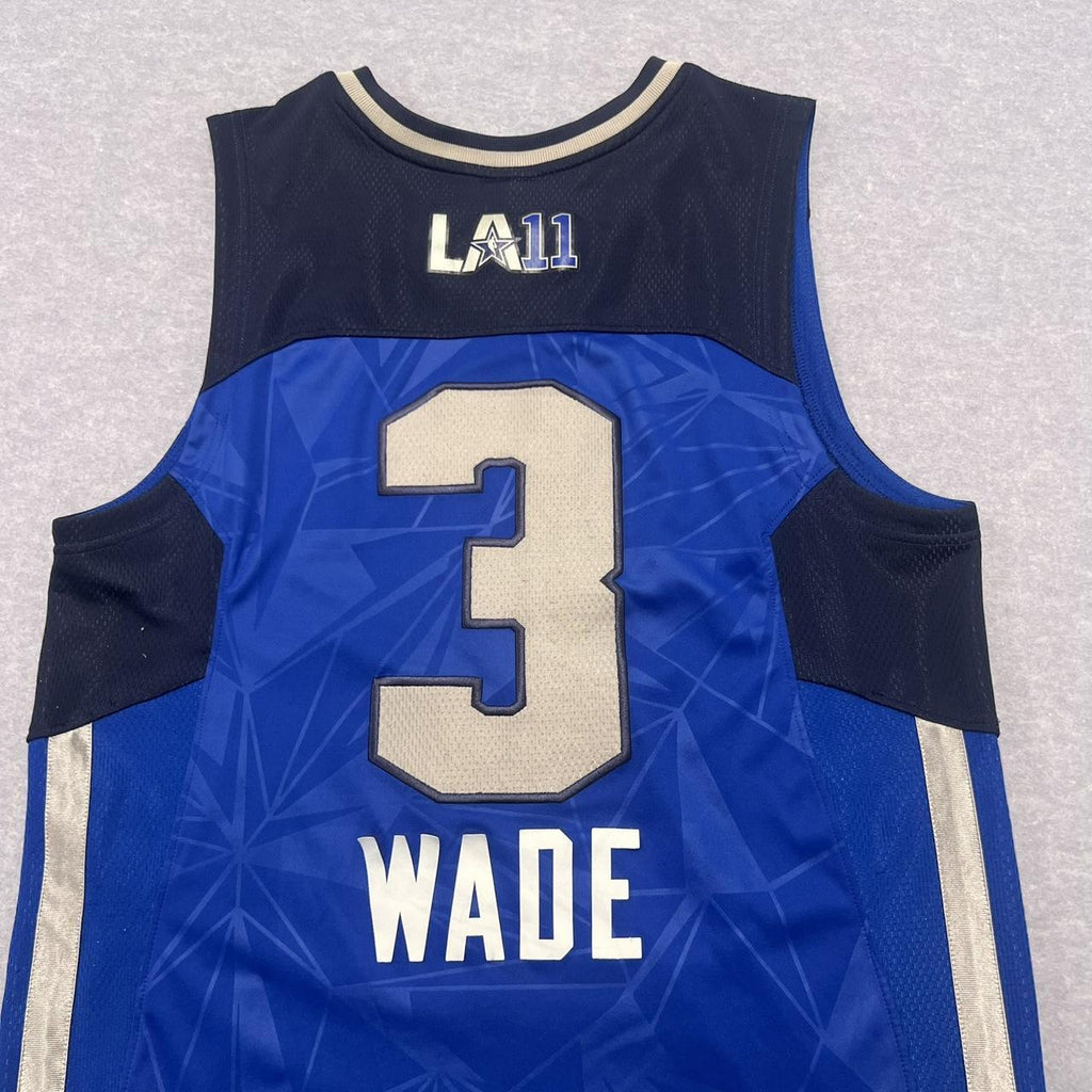 2011 Adidas NBA All-Star East Dwyane Wade No.3 Basketball Jersey Blue Medium