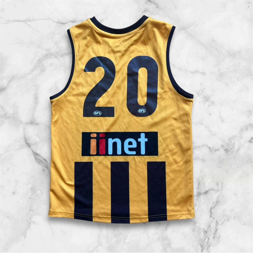 Adidas Hawthorn Hawks AFL 2019 Home Jersey #20 Chad Wingard Youth Kids 13-14Y
