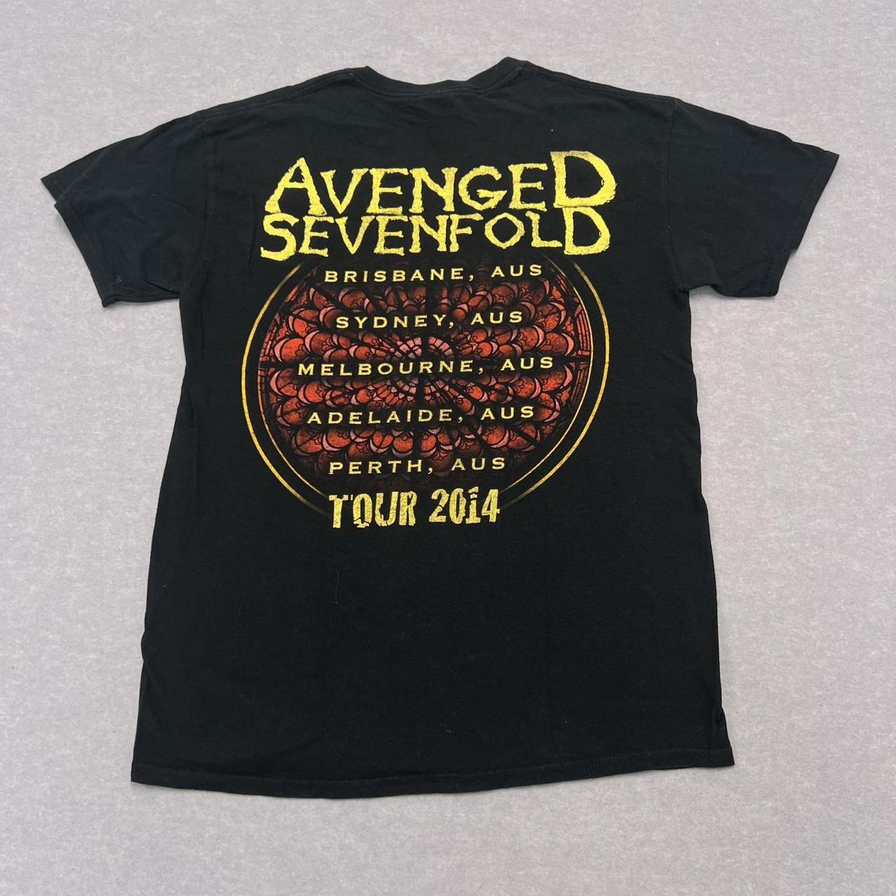 Avenged Sevenfold Hail To The King 2014 Australian Tour Band T-Shirt Medium