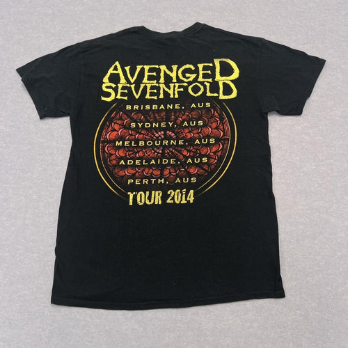 Avenged Sevenfold Hail To The King 2014 Australian Tour Band T-Shirt Medium