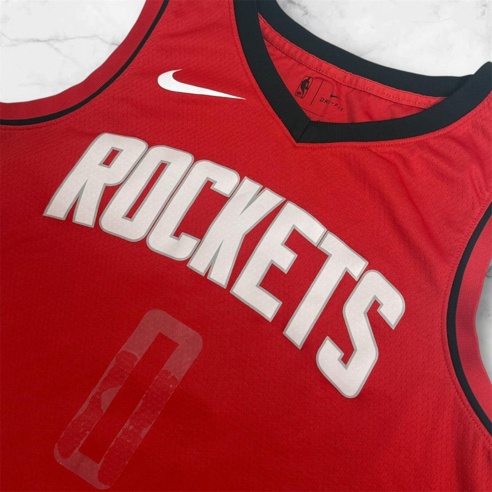 Nike NBA Houston Rockets Russell Westbrook 0 Swingman Jersey Men’s Size XL (52).