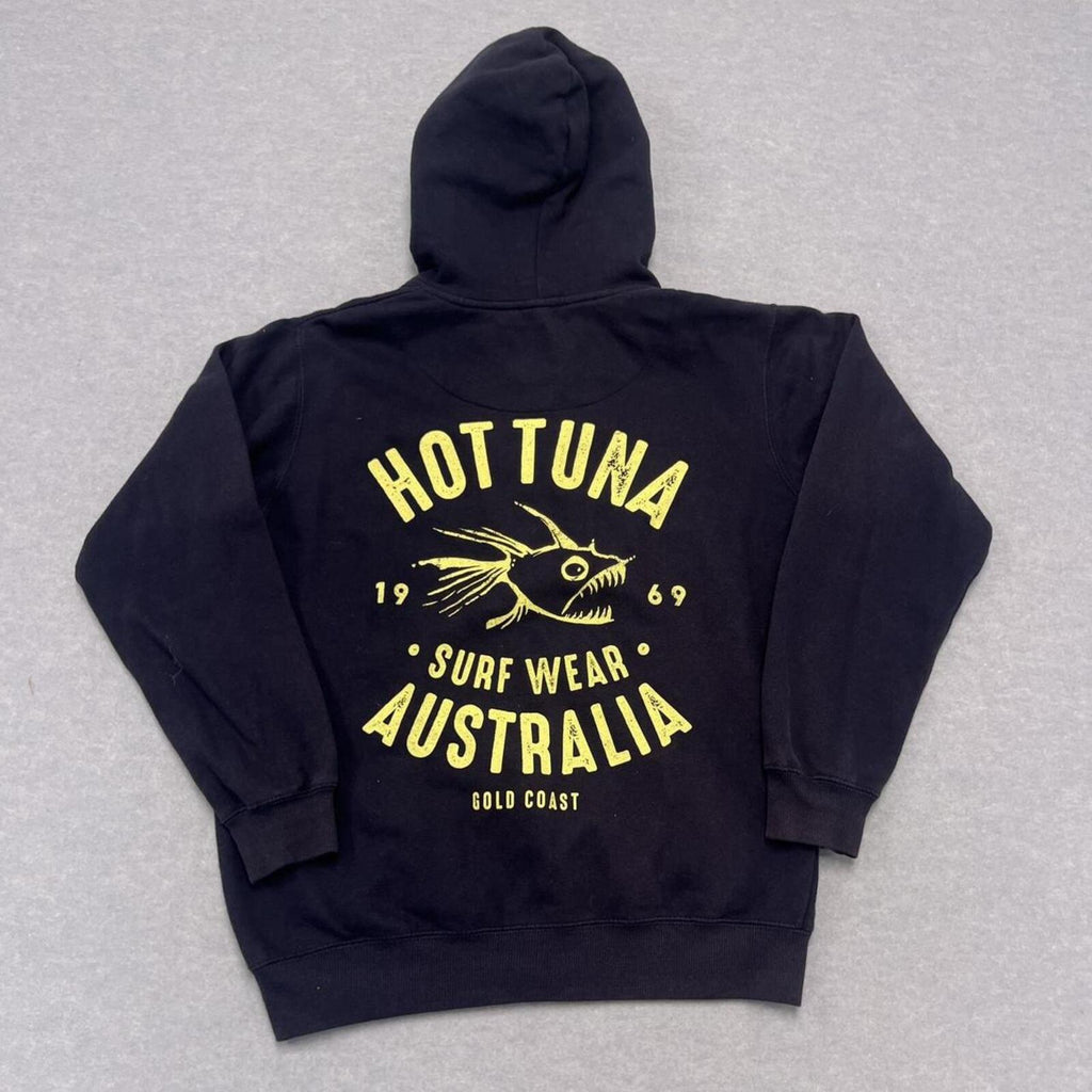 Vintage Hot Tuna Surf Wear Australia Men’s Navy Blue Full Zip Hoodie Y2K Small