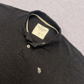 Vintage Abercrombie & Fitch Charcoal Muscle Polo Shirt Preppy Y2K Mens Medium