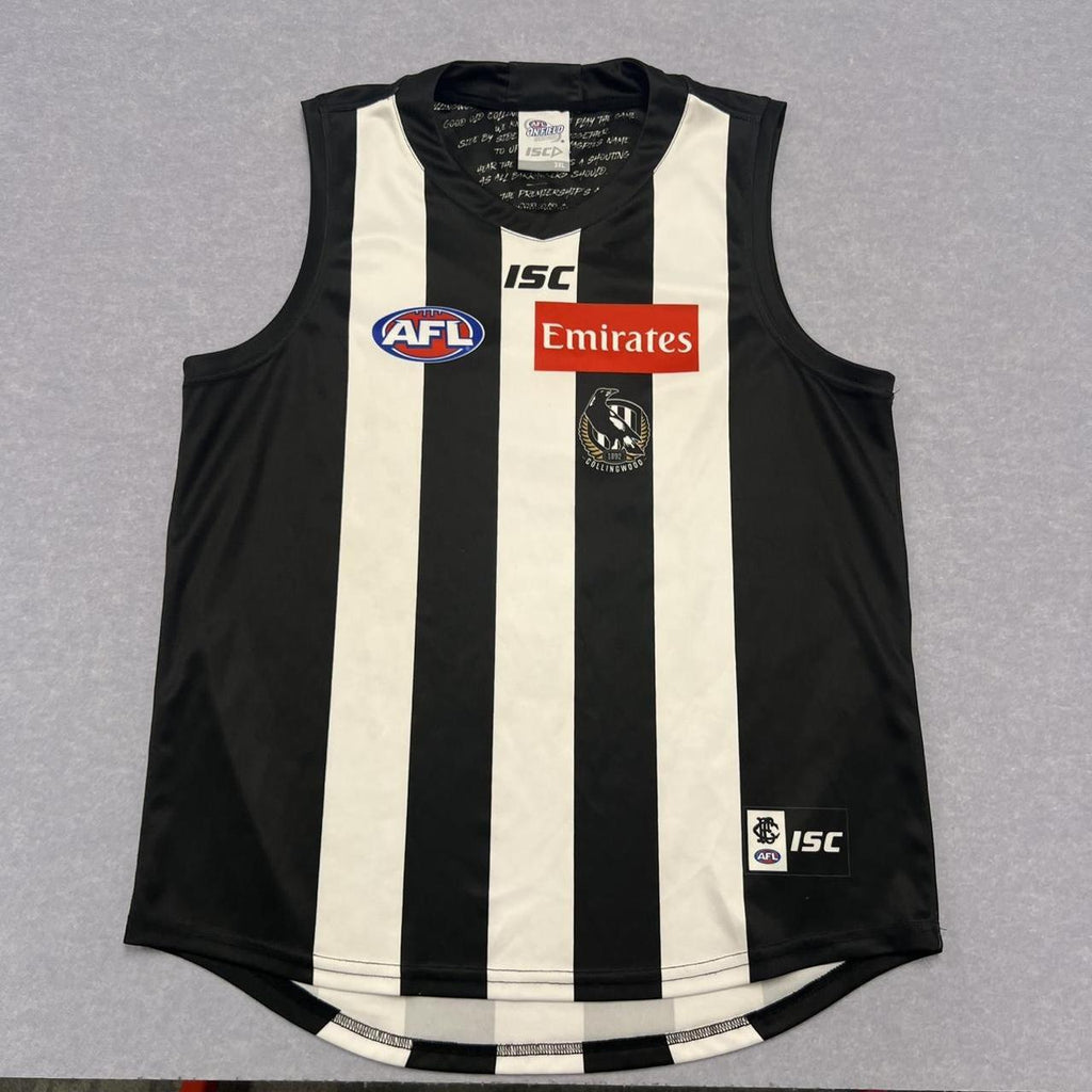 ISC AFL Collingwood Magpies Home Guernsey Jersey Mens Size 3XL