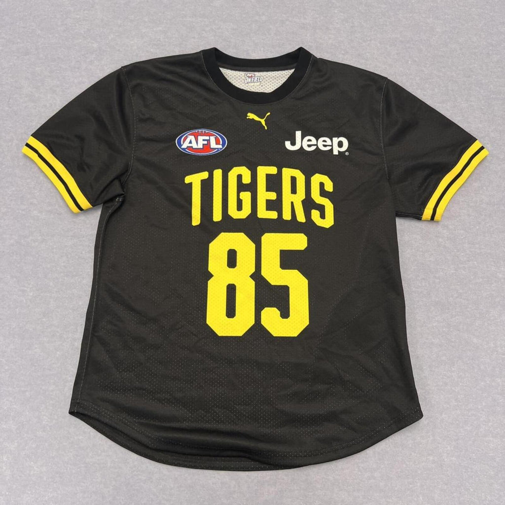 Richmond AFL Puma Official On-Field NFL Style Jersey Black & Yellow #85 Large