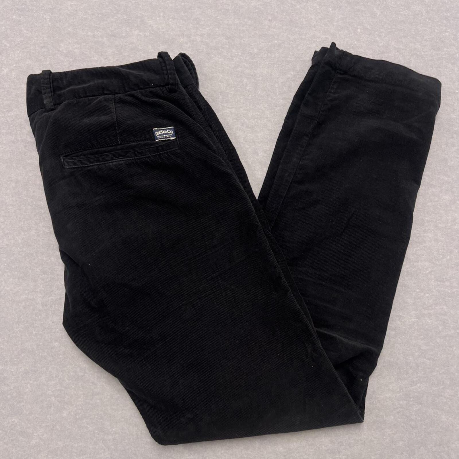 Vintage Diesel Chi-Tight-B Men's Dark Navy Corduroy Slim Fit Pants Size W32”