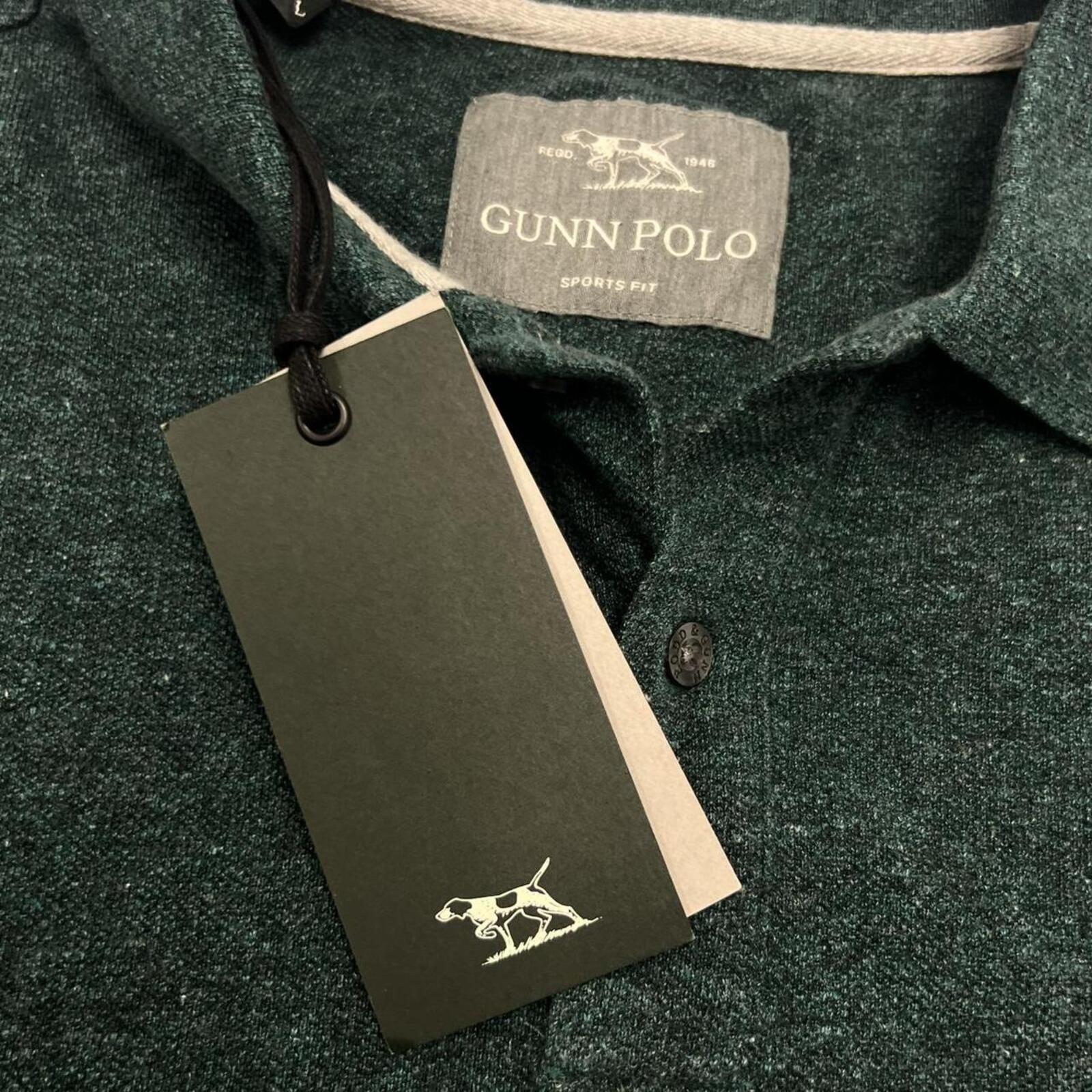 Gunn Polo Rodd & Gunn Sports Fit Forrest Green Preppy Polo Shirt Mens Large BNWT