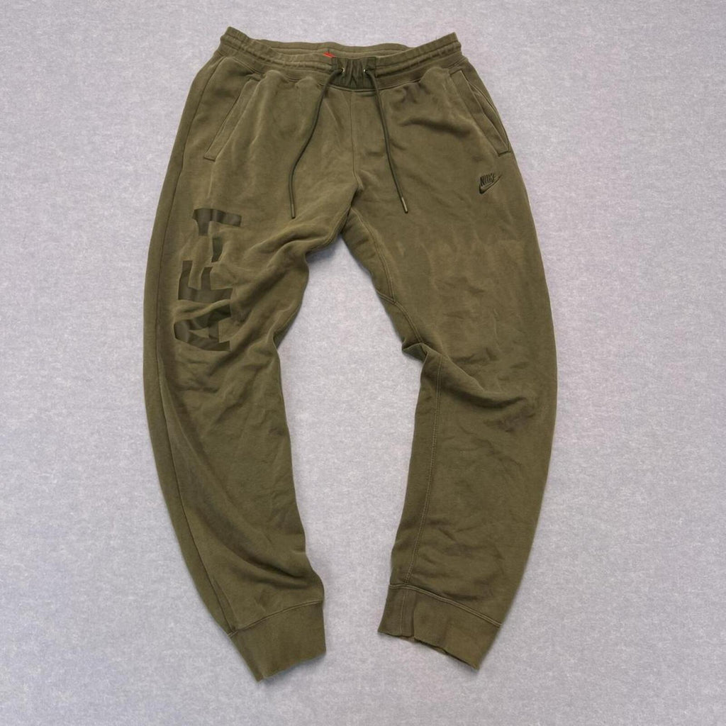 Nike Sportswear Olive Green Fleece Jogger Sweatpants Men's XL