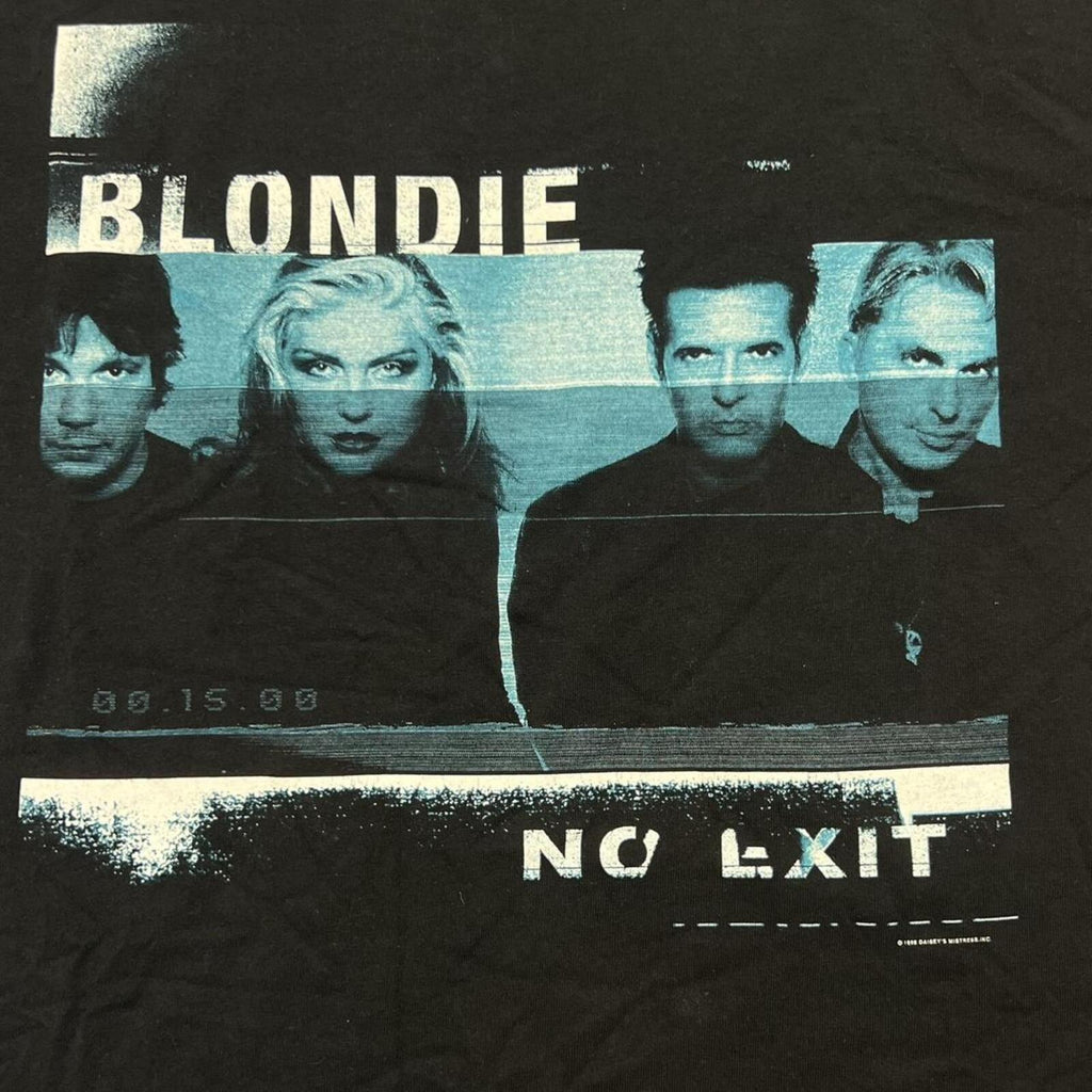 Vintage Anvil Blondie No Exit 1998 Tour Band T-Shirt Black Graphic Men’s XL