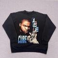 Ice Cube Rap Hip Hop Graphic Crewneck Sweatshirt Retro 90’s Style Men's Large