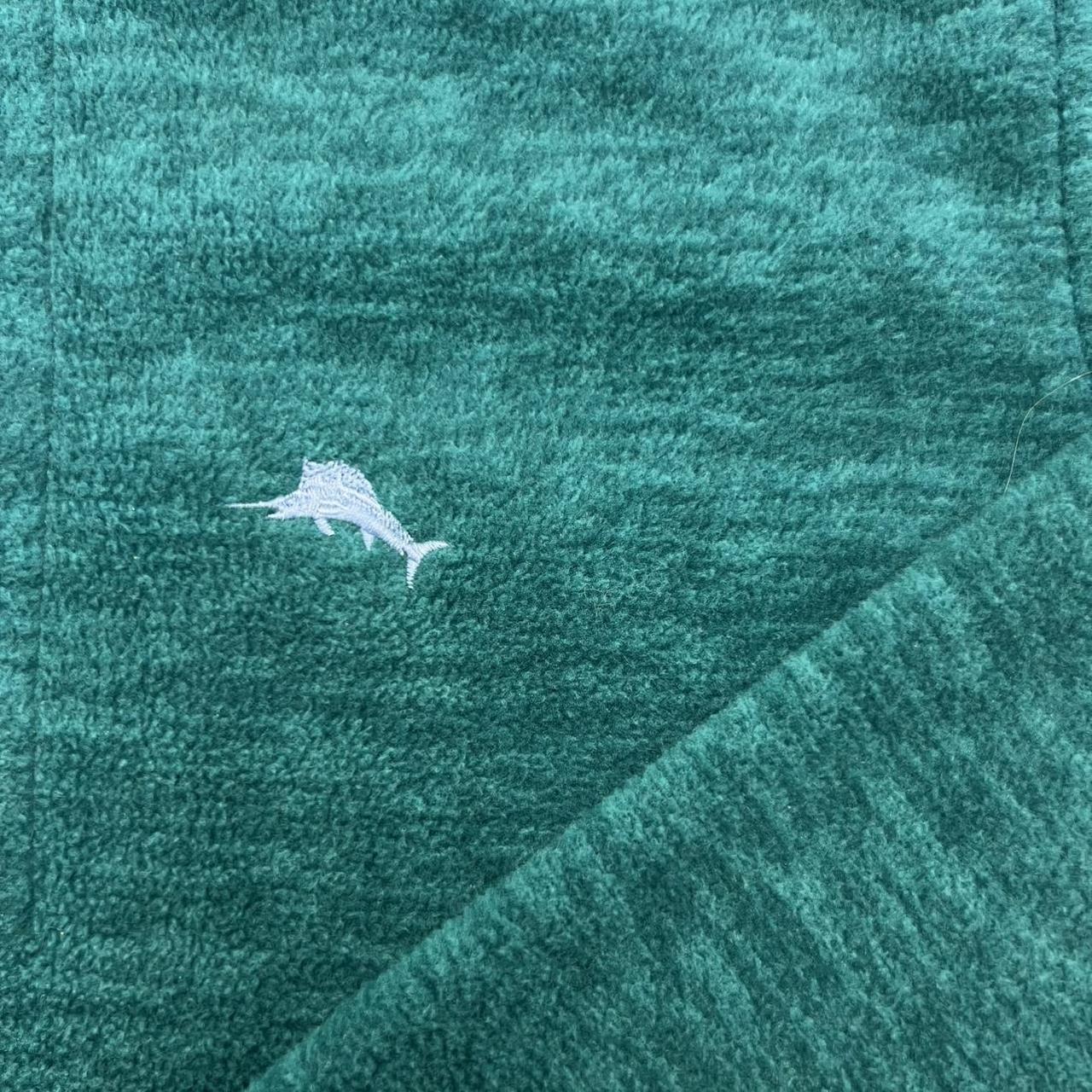 Tommy Bahama Cloud Peak 1/2 Zip Teal Blue Green Pullover Jumper Men’s Large