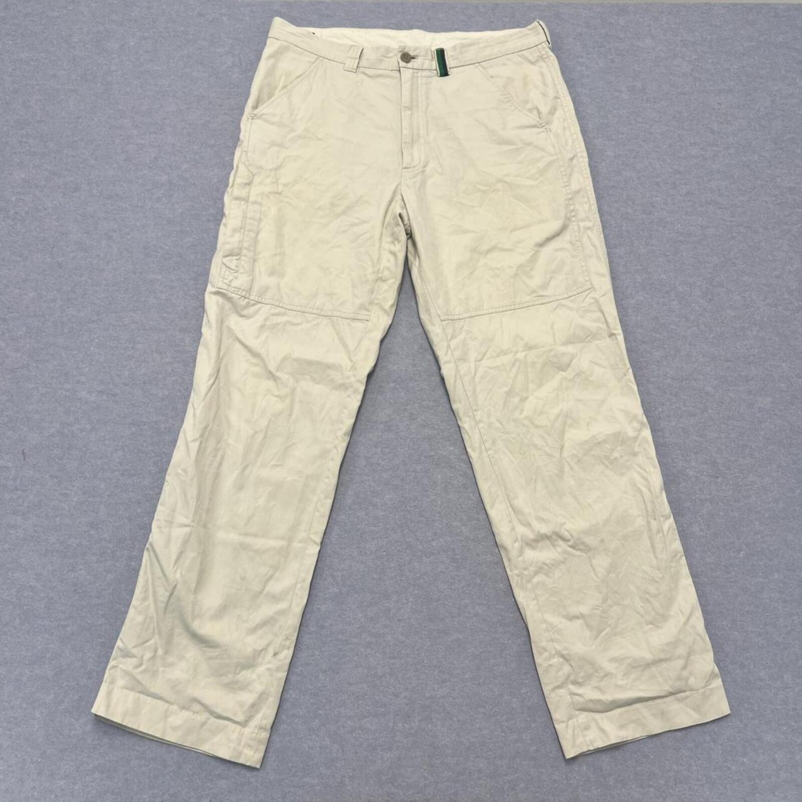 Vintage Nautica Golf Men's White Relaxed Fit Chino Pants Trousers W36 L33