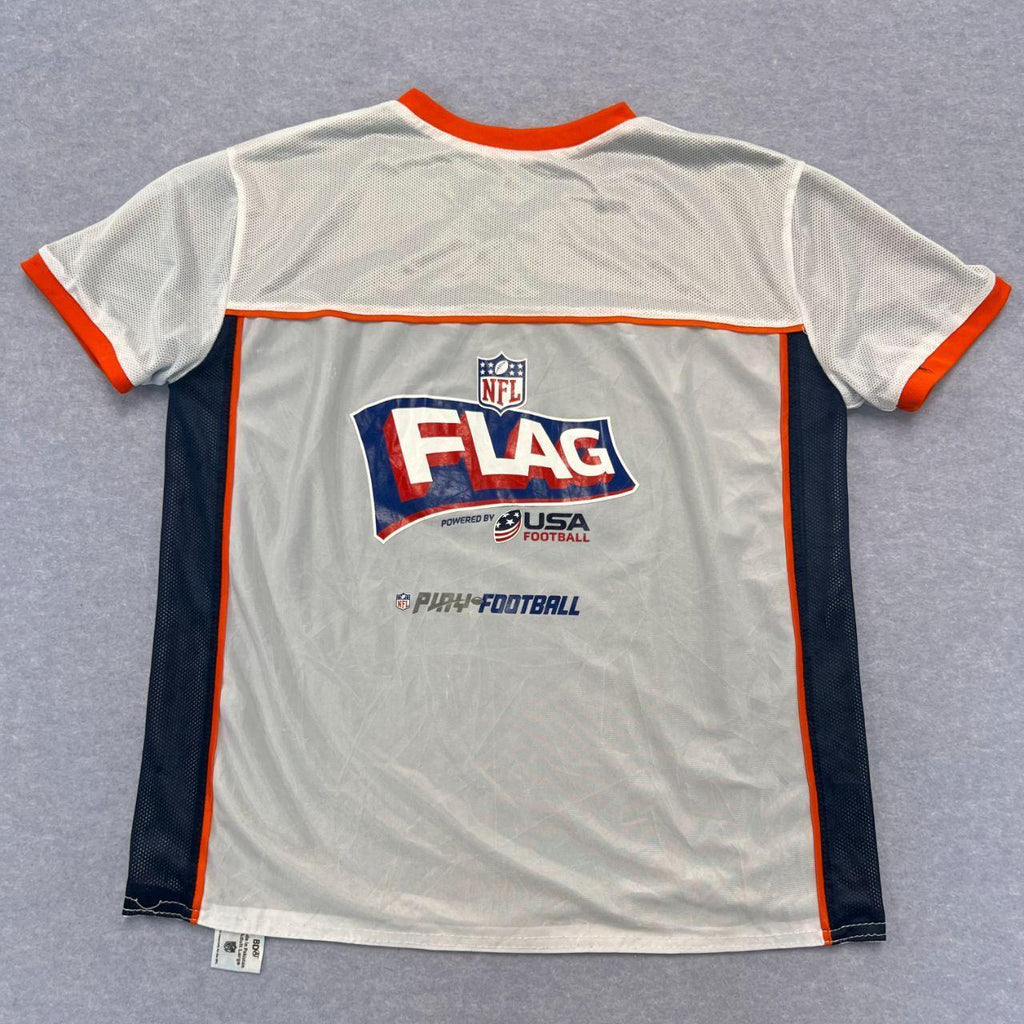 Vintage Denver Broncos NFL Flag Football Reversible Jersey Navy & White  Large