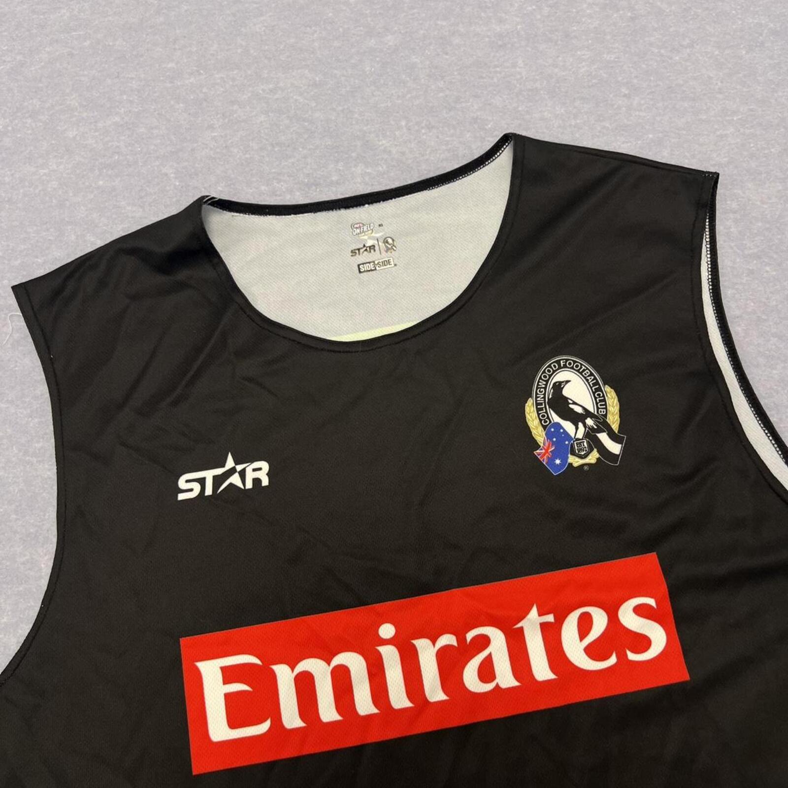 Vintage Collingwood Magpies AFL Star Athletic Men’s Training Singlet Tank Top XL