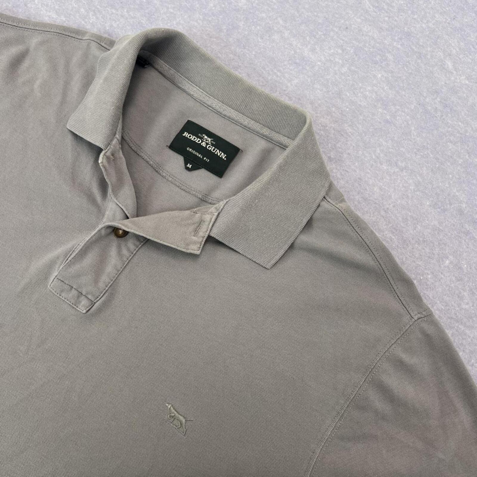 Vintage Rodd & Gunn Original Fit Men's Grey  Preppy Polo Shirt Old Money Medium