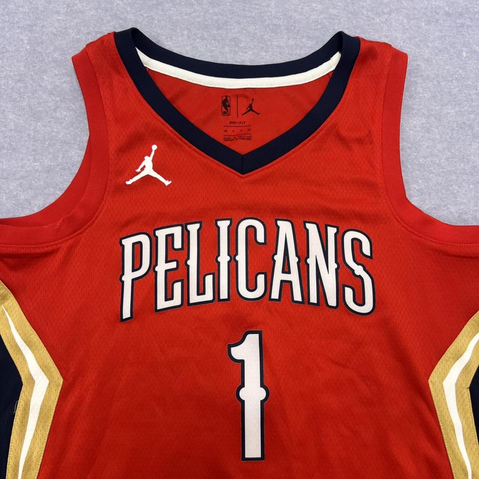 Nike Air Jordan New Orleans Pelicans Zion Williamson #1 Jersey Men’s Small 40