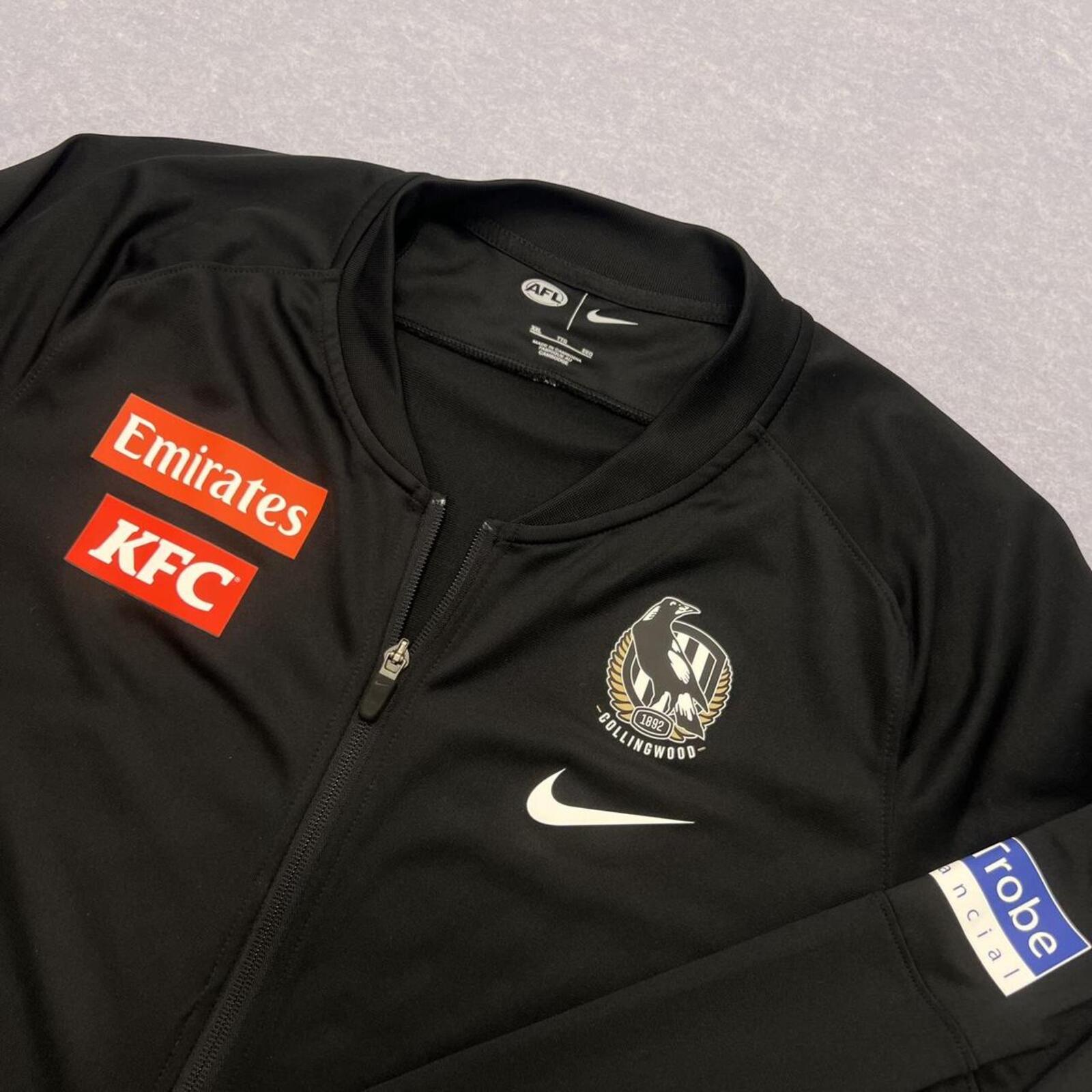 Nike AFL Collingwood Magpies Men's Black Full Zip Track Jacket XXL