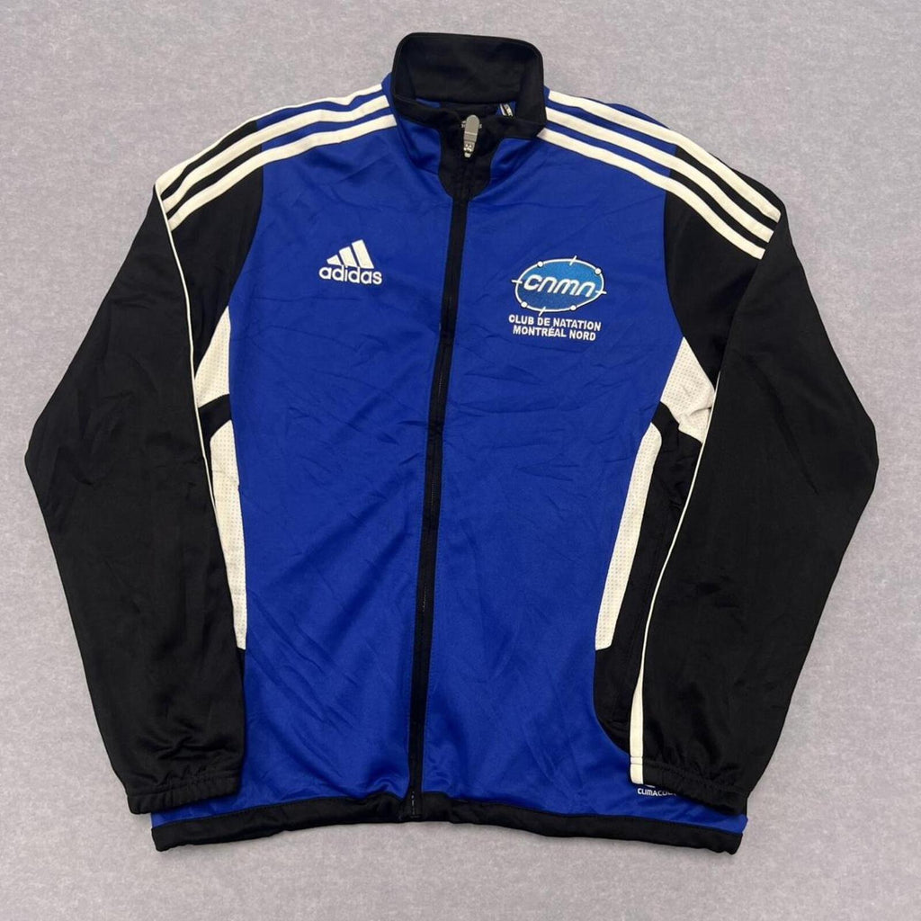 Adidas CNMN Club de Natation Montreal Nord Track Jacket Blue & Black Men's Small