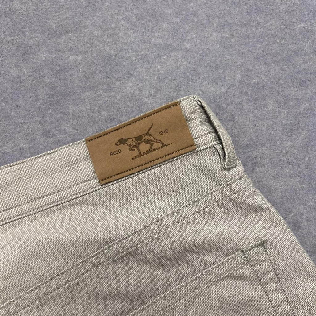 Vintage Rodd & Gunn Grey Marl Men’s Chino Trousers Preppy Straight 34R W34 L32