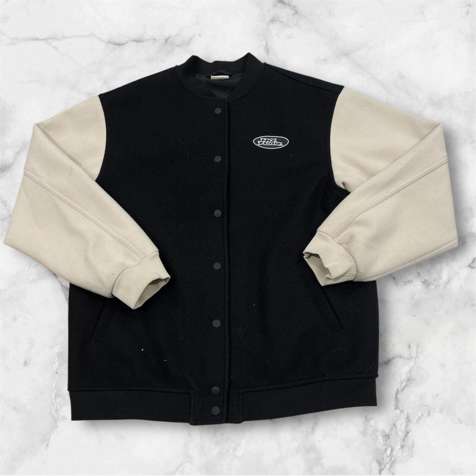No Fear x H&M Y2K Spell Out Men’s Button Up Varsity Jacket XS Fits Small/Medium
