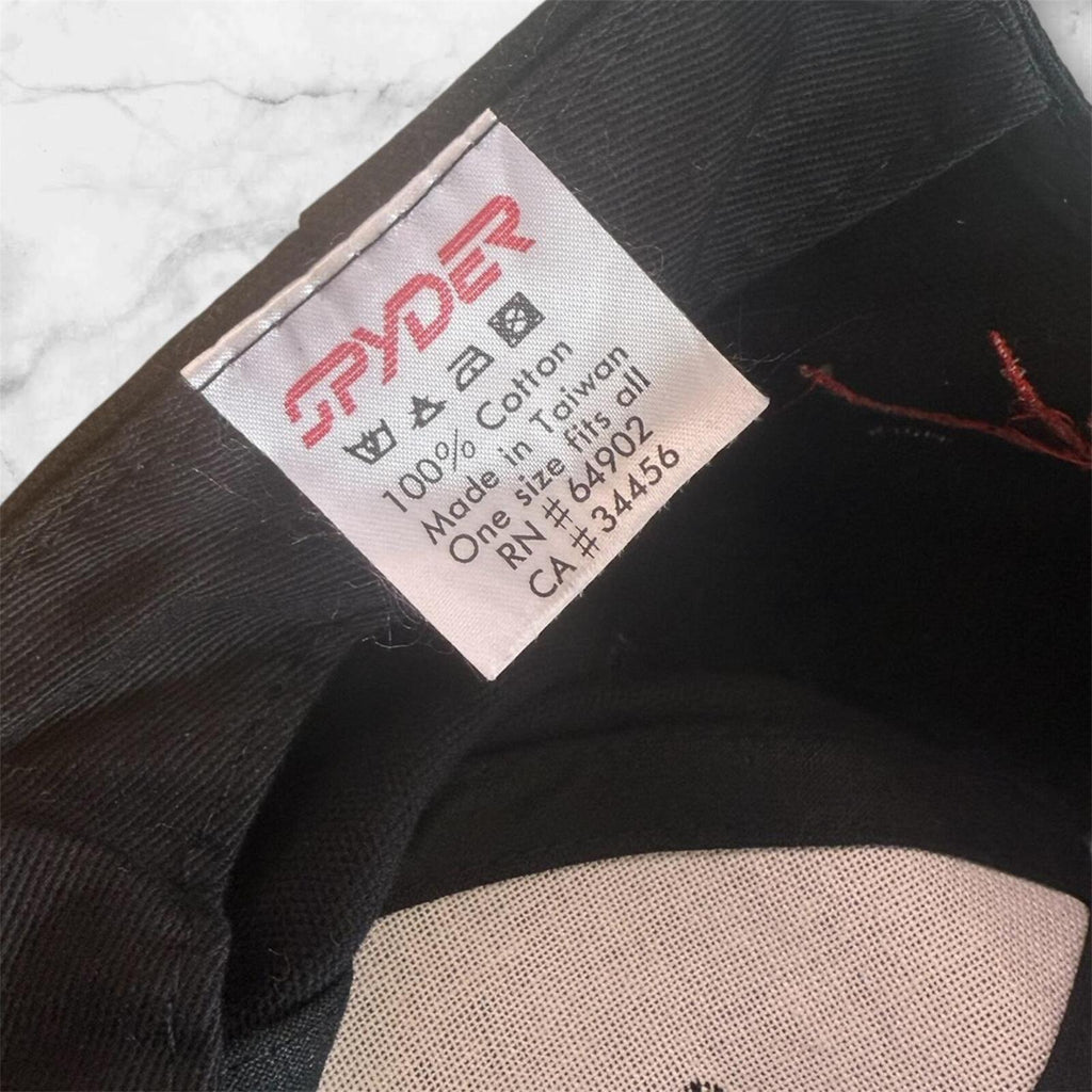 Vintage 90’s Spyder Tommy Moe Adults Black & Silver Streetwear Cap One Size