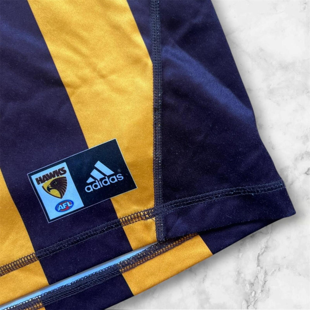 Adidas Hawthorn AFL 2014 Home Jersey #2 Jarryd Roughead Youth Kids 9-10Y