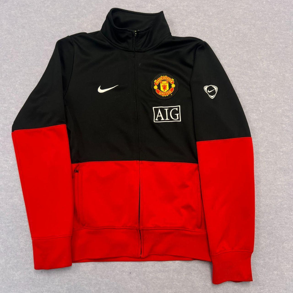 Vintage 2009 Manchester United FC Nike Full Zip Soccer Track Jacket Men's Small
