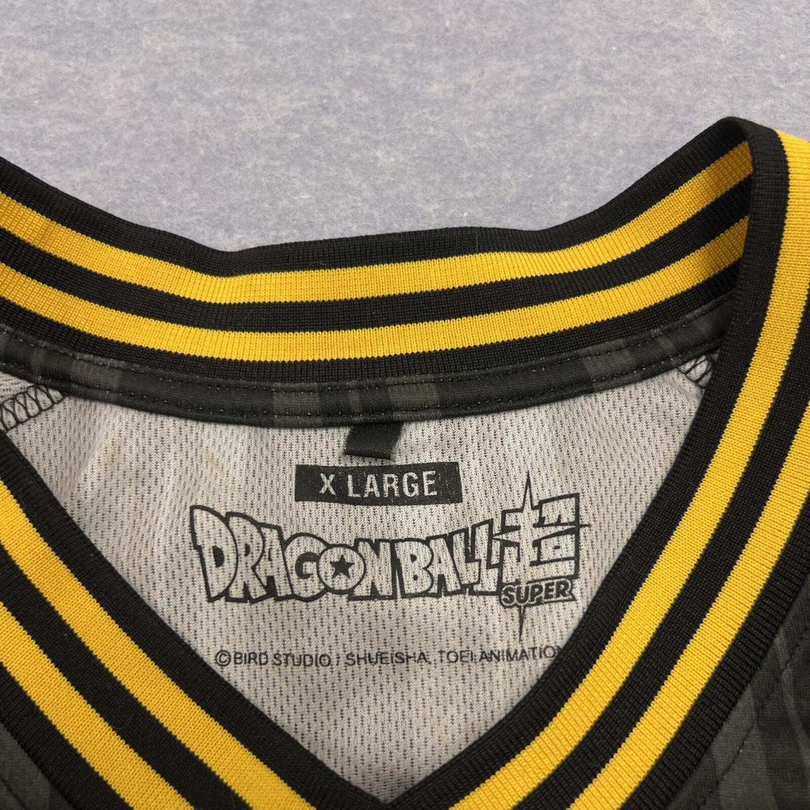 Dragon Ball Z Super Goku No.59 Men's Black & Yellow Soccer Jersey Shirt XL