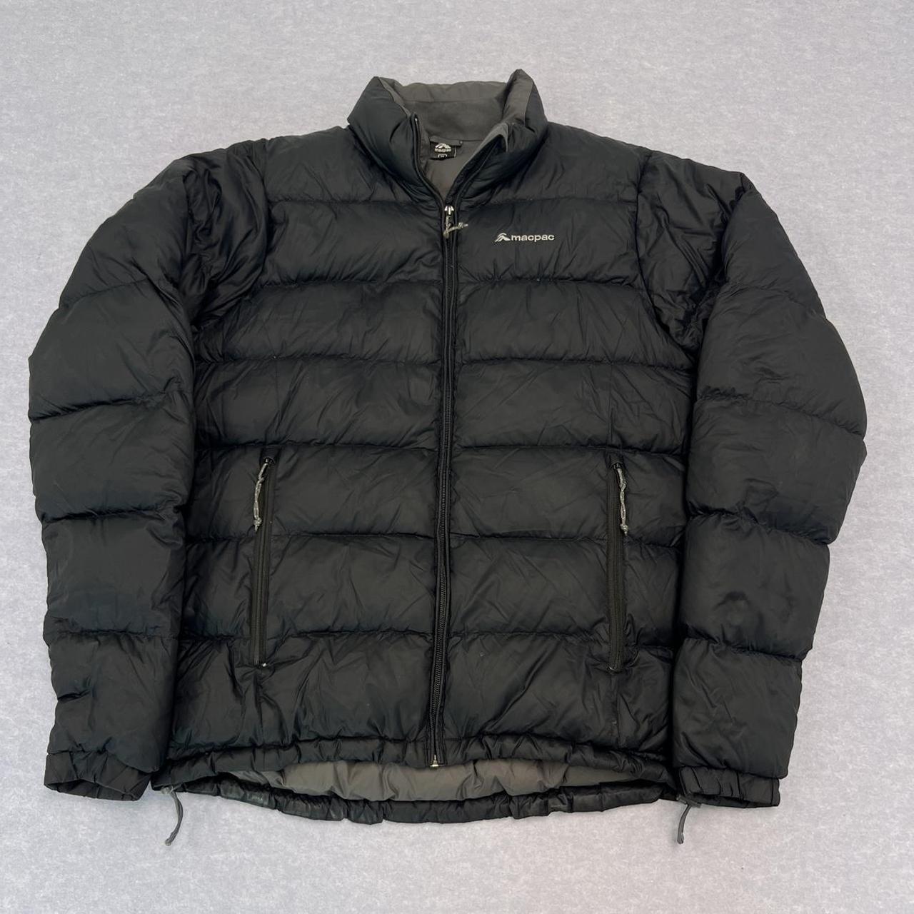 Vintage Macpac Black Duck Down Full Zip Winter Puffer Jacket Men’s Medium