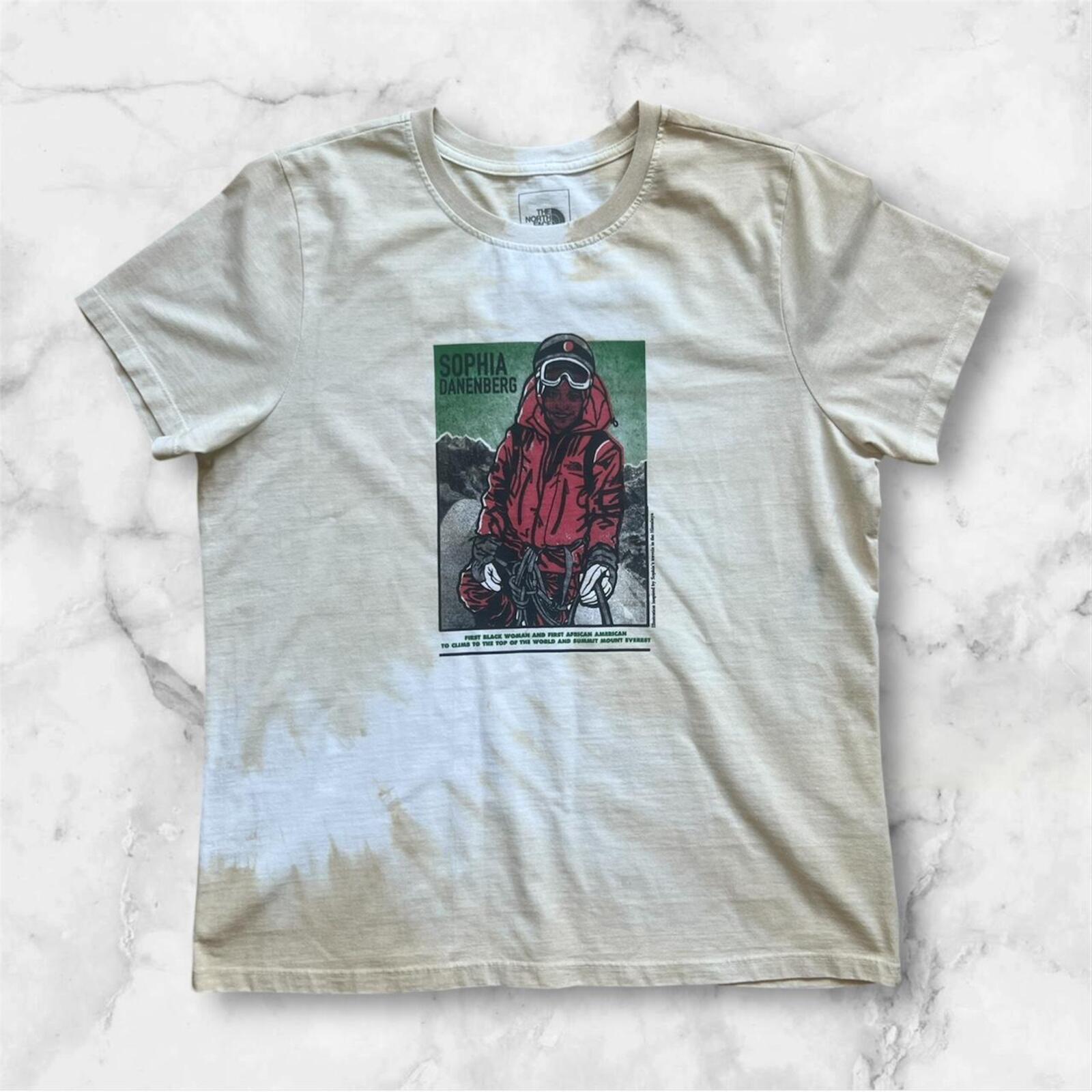The North Face Sophia Danenberg Black History Tan Tie Dye T-Shirt Women’s XL
