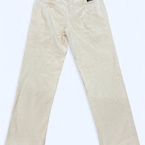Dickies Men's Cream & White Corduroy Straight Leg 824 Trouser Pants Size 28