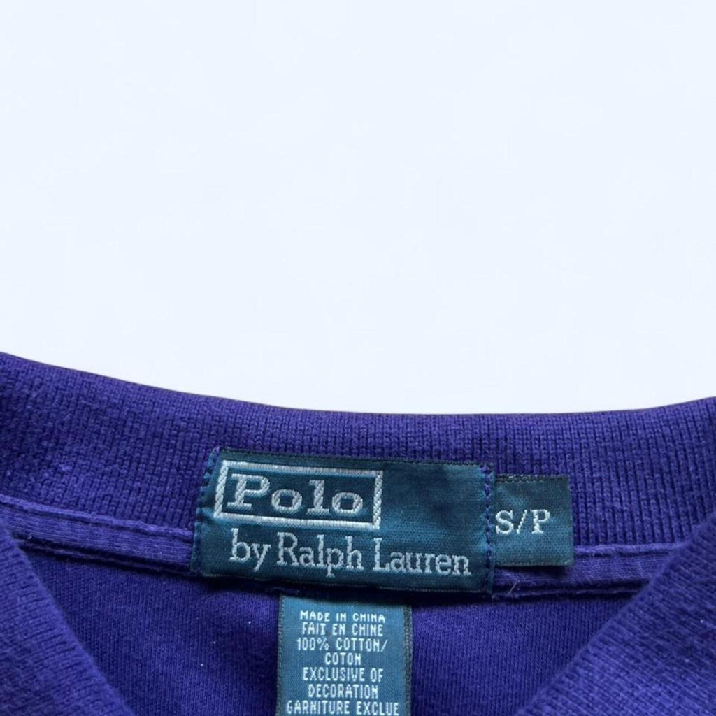 Vintage Polo Ralph Lauren Men's Purple Preppy Polo Size Small (Oversized Fit)