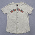 Vintage Spitfire Wheels Men's Grey Old English Baseball Jersey Bighead Y2K Skater Small