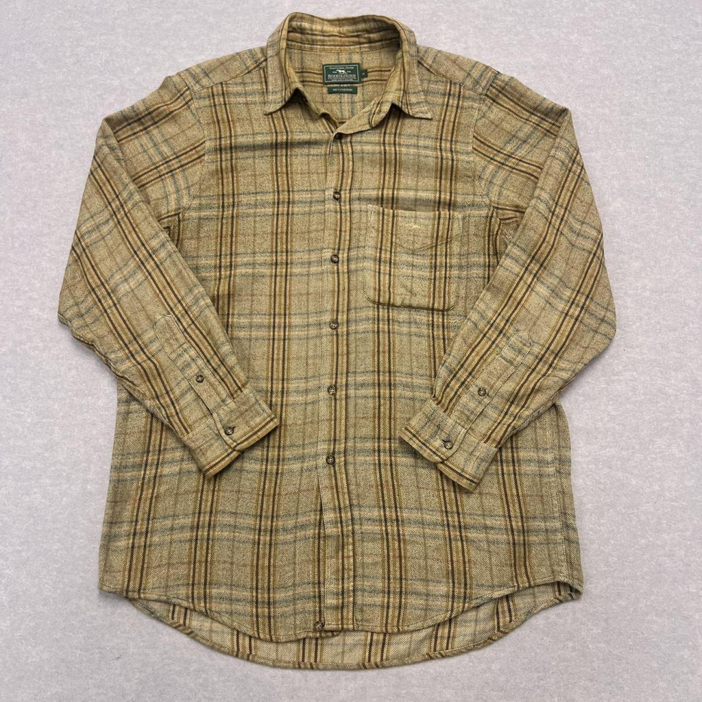Vintage Rodd & Gunn Outdoor Collection Herringbone Plaid Button Up Shirt Large