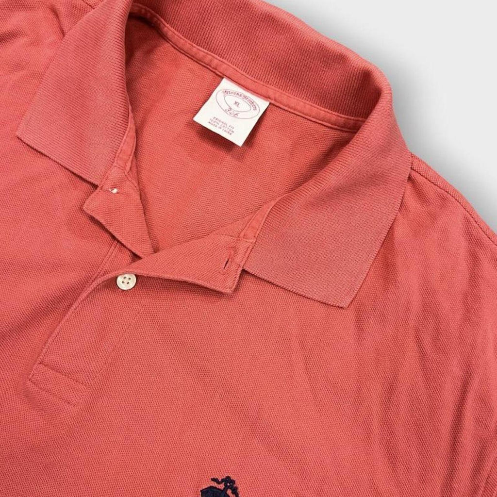 Brooks Brothers 346 Men's Coral Pink Original Fit Casual Polo Shirt XL