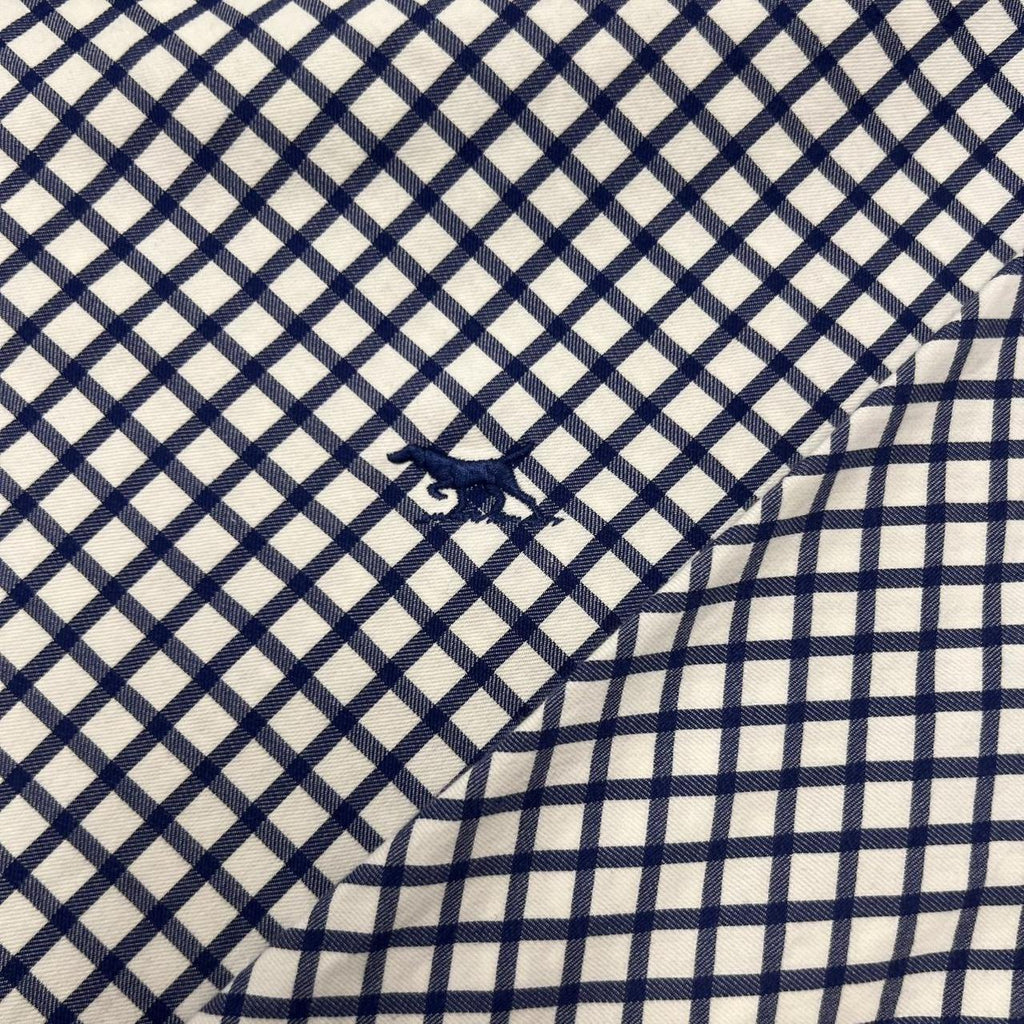 Vintage Rodd & Gunn Blue & White Checkered Oxford Preppy Button Up Shirt XXL