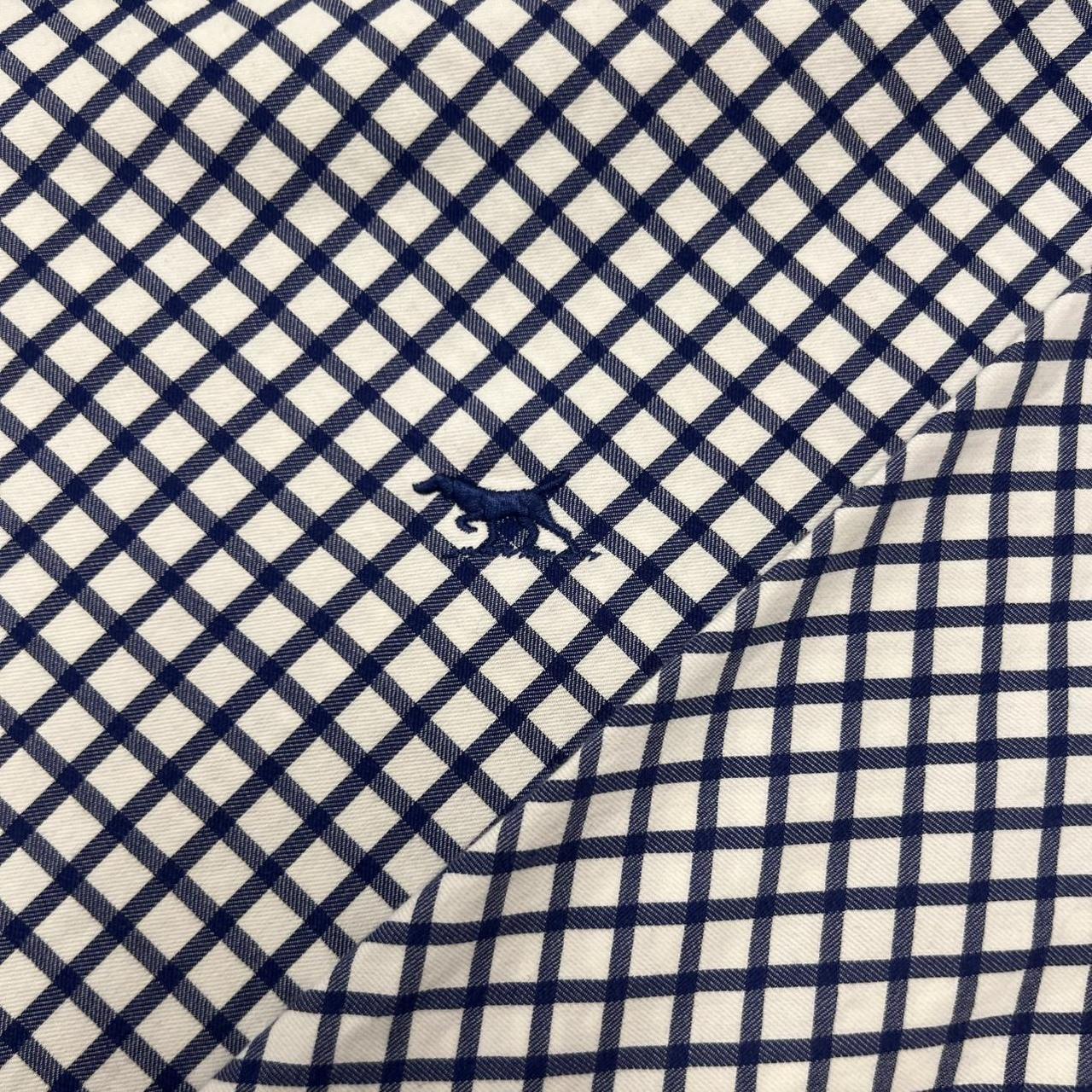 Vintage Rodd & Gunn Blue & White Checkered Oxford Preppy Button Up Shirt XXL