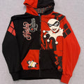 Vintage Harley Quinn Movie World Full Zip Graphic AOP Hoodie – Women’s Medium