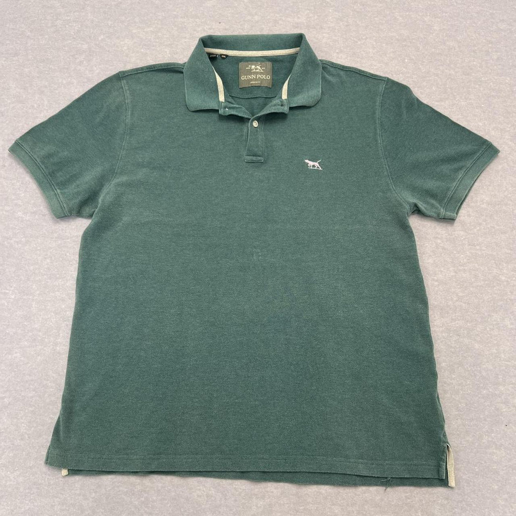 Rodd & Gunn Gunn Polo Sports Fit Green Teal Embroidered Pink Dog Logo Polo 3XL