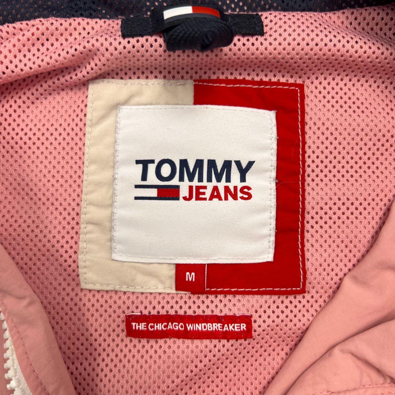 Vintage Tommy Hilfiger Tommy Jeans Pink Hooded "The Chicago Windbreaker " Medium