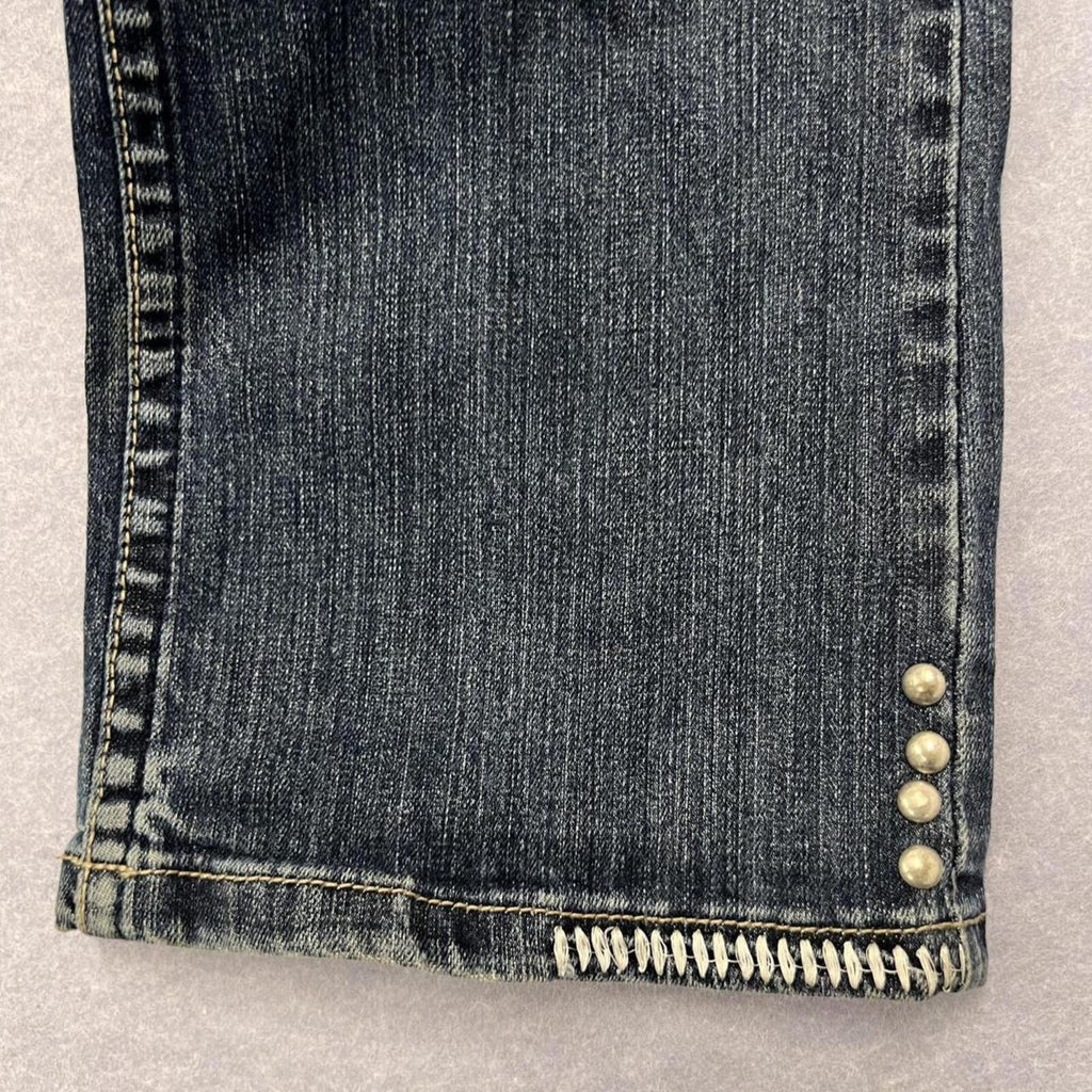 Vintage Cowgirl Tuff Chrome Gypsy Jeans Bootcut Embroidered Y2K Women’s W27 L35