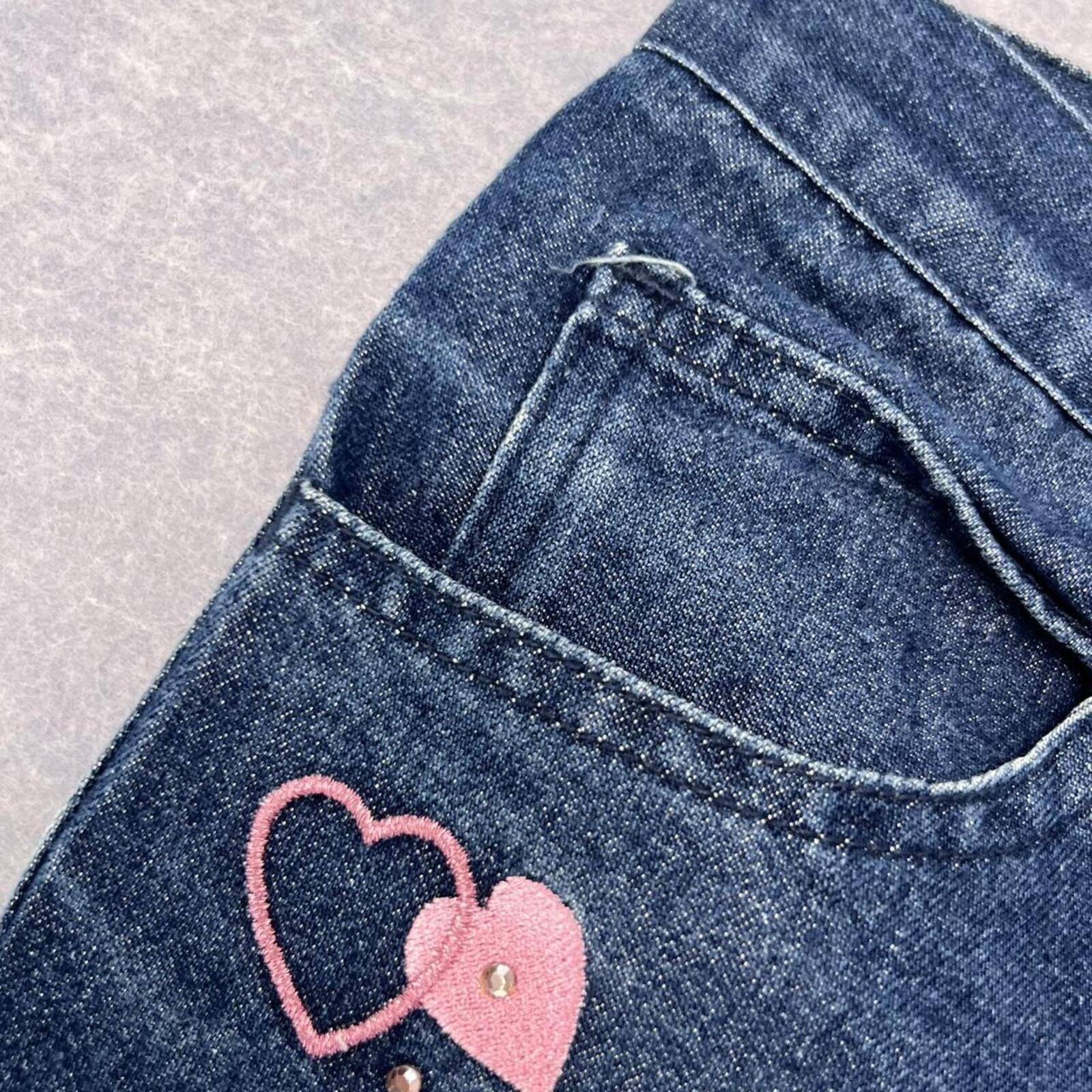 Vintage 2001 Warner Bros. Studio Store Tweety Bird Y2K Bootcut Jeans Youth 10