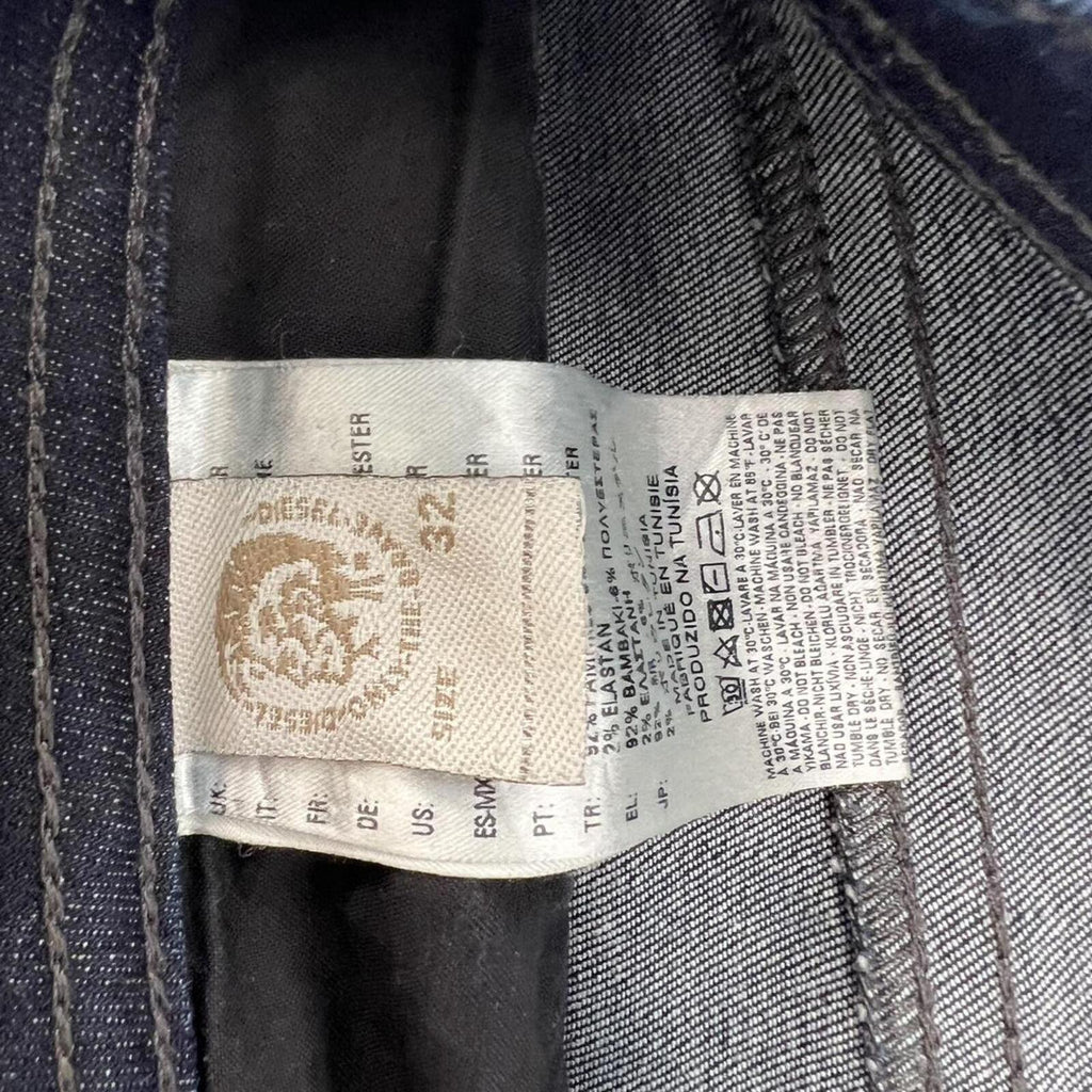 Diesel BUSTER 0607A Regular Stretch Slim Tapered Navy Blue Jeans Men’s W32 L32