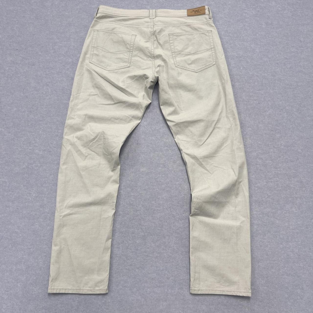 Vintage Rodd & Gunn Grey Marl Men’s Chino Trousers Preppy Straight 34R W34 L32