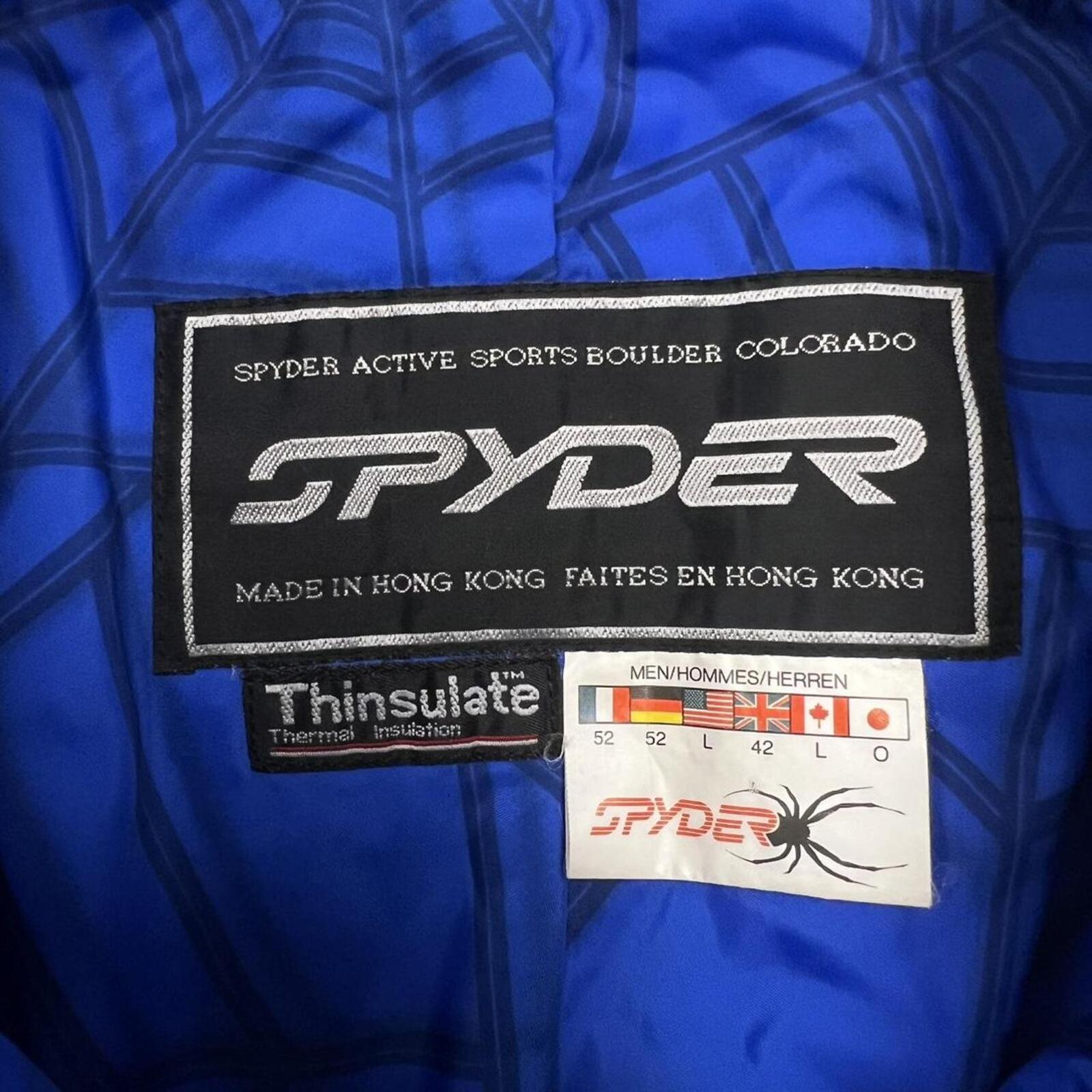 Vintage Spyder Thinsulate Men’s Insulated Navy Blue Ski Snow Pants Mens Large
