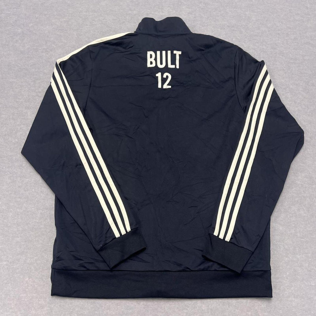 Vintage Adidas Swordsmen Navy Full Zip Track Jacket Player Issue #12 Men's Large