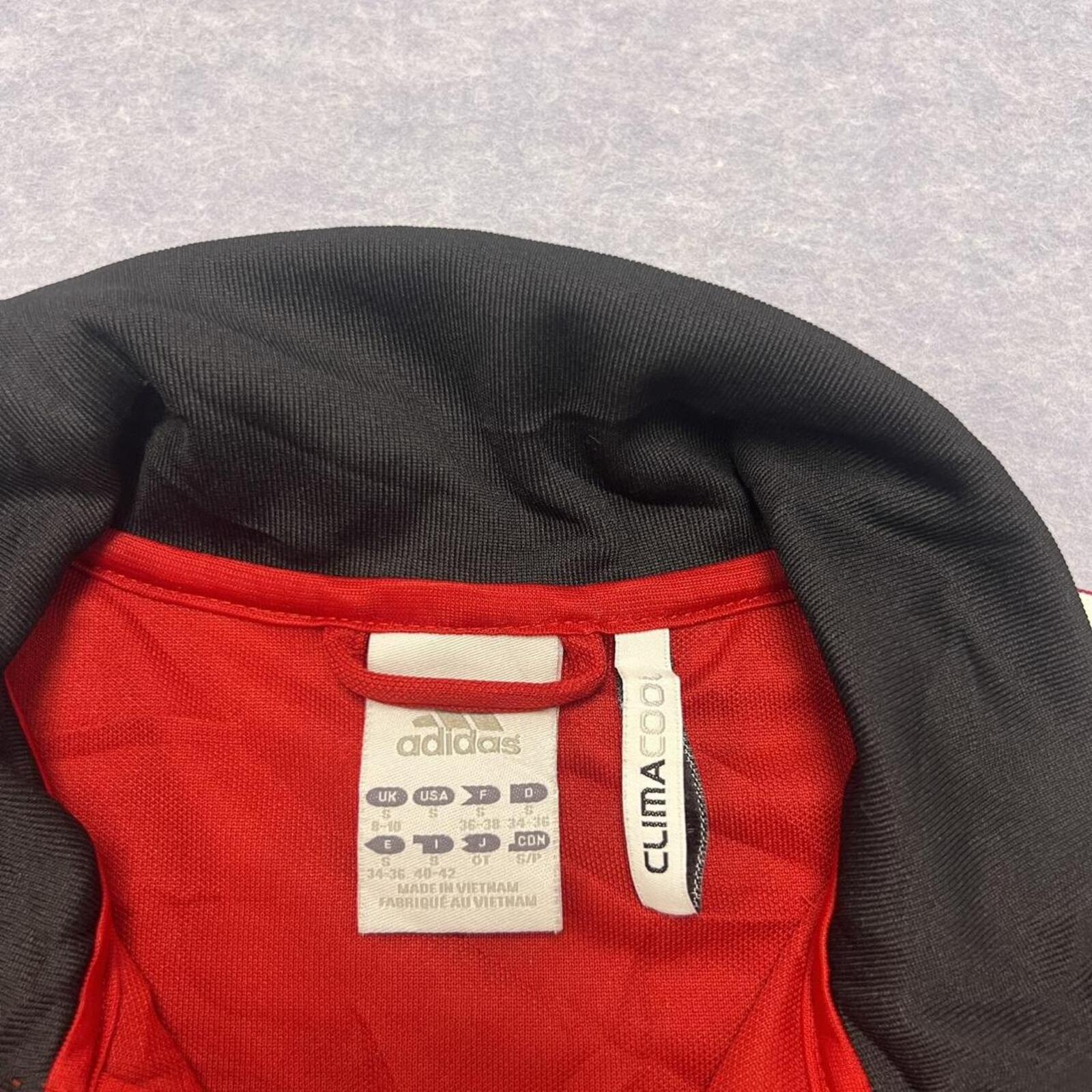 Adidas Unionville Milliken Soccer Club Track Jacket Red Black No.8 Men's Small