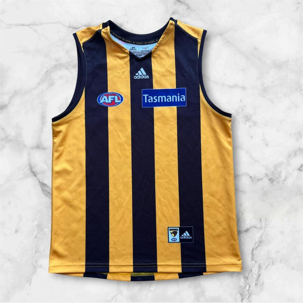 Adidas Hawthorn Hawks AFL 2019 Home Jersey #20 Chad Wingard Youth Kids 13-14Y