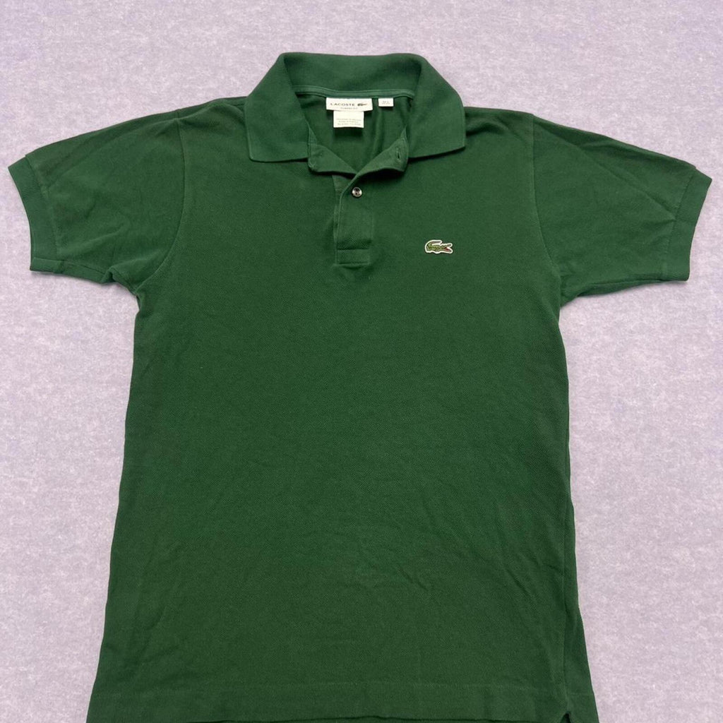 Vintage 90’s Lacoste Men’s Dark Green Dress Polo Y2K Crocodile Size 2 (XS)